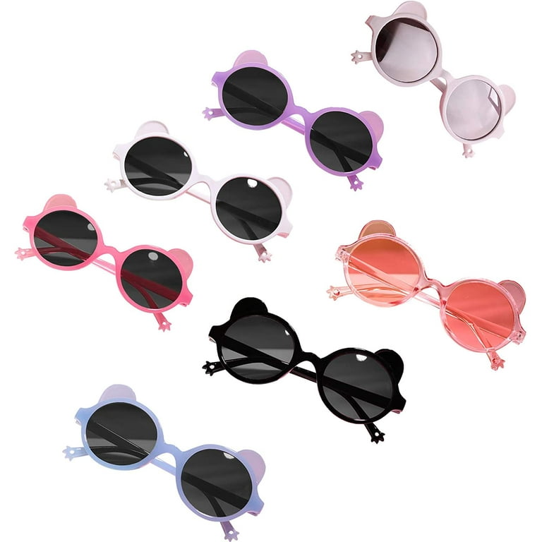 Kids Sunglasses Bear Shape, Teens Anti-UV Decorative Glasses  Photography/Sports Props for Boys/Girls