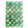 thumbnail image 1 of Adornos de bolas navideñas irrompibles de 4 acabados, color verde kiwi, 96 ct, 1,5" (40 mm), 1 of 5