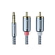 thumbnail image 5 of Cateissary RCA Cable de Audio Jack 3,5 a 2 RCA Cable 3,5mm Jack a 2RCA Splitter Cable para TV PC amplificadores DVD Cable de altavoz Type9 NO9, 5 of 6
