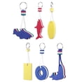 thumbnail image 4 of jinwen 6Pcs Key Rings Float Buoyant Pendant Floating Keychain Keyrings for Water Sports, 4 of 5
