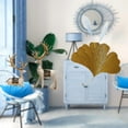 thumbnail image 2 of Decoración De Pared De Hierro Forjado Con Hojas De Ginkgo, Estatuas De Ciervos, Adornos, Estatua De Ciervo Sentado De Pie Para Sala De Estar, Oficina, Restaurante, Casa De Campo, 2 of 8