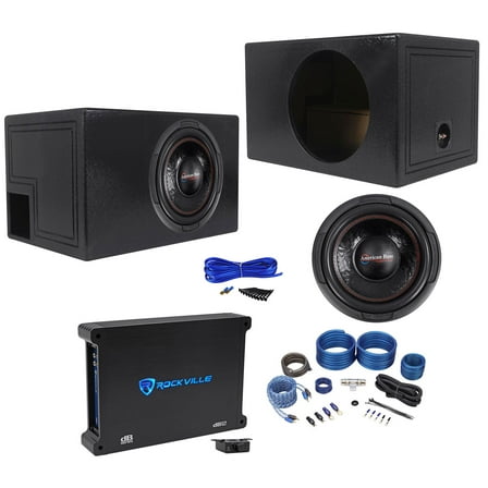American Bass XD-1244 1000w 12" Car Subwoofer Vented Box Mono Amplifier Amp Kit