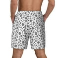 thumbnail image 2 of Lsque Mens Swim Trunks Nautical Themed Simple Anchors Pattern - Bathing Suit Compression Liner - Beach Swim Shorts Swimwear - (S-3XL) - Stretch Quick Dry -Medium, 2 of 9