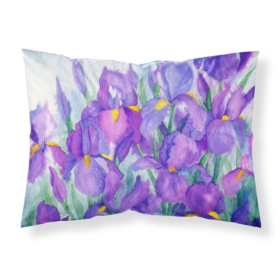 Purple Iris Fabric Standard Pillowcase