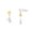 Gold double star, variant on Lovely Star Cats Dangle Ear Clip Portable for Daily and Party Casual Wear