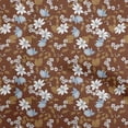 thumbnail image 1 of oneOone Viscose Chiffon Brown Fabric Tropical Leaf Fabric For Sewing Printed Craft Fabric By The Yard 42 Inch Wide, 1 of 5