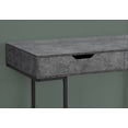 thumbnail image 4 of Computer Desk - 2 Storage Drawers / Recessed Metal Legs - 48"L - Grey Stone-Look / Black, 4 of 10
