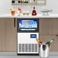 thumbnail image 6 of Homhougo 70lbs/24h Commercial Ice Maker Machine, Freestanding/Under Counter Stainless Steel Built-In Ice Makers with 22Lbs Ice Storage Capacity for Restaurant/Bar/Cafe/Shop/Home/Office, 6 of 7