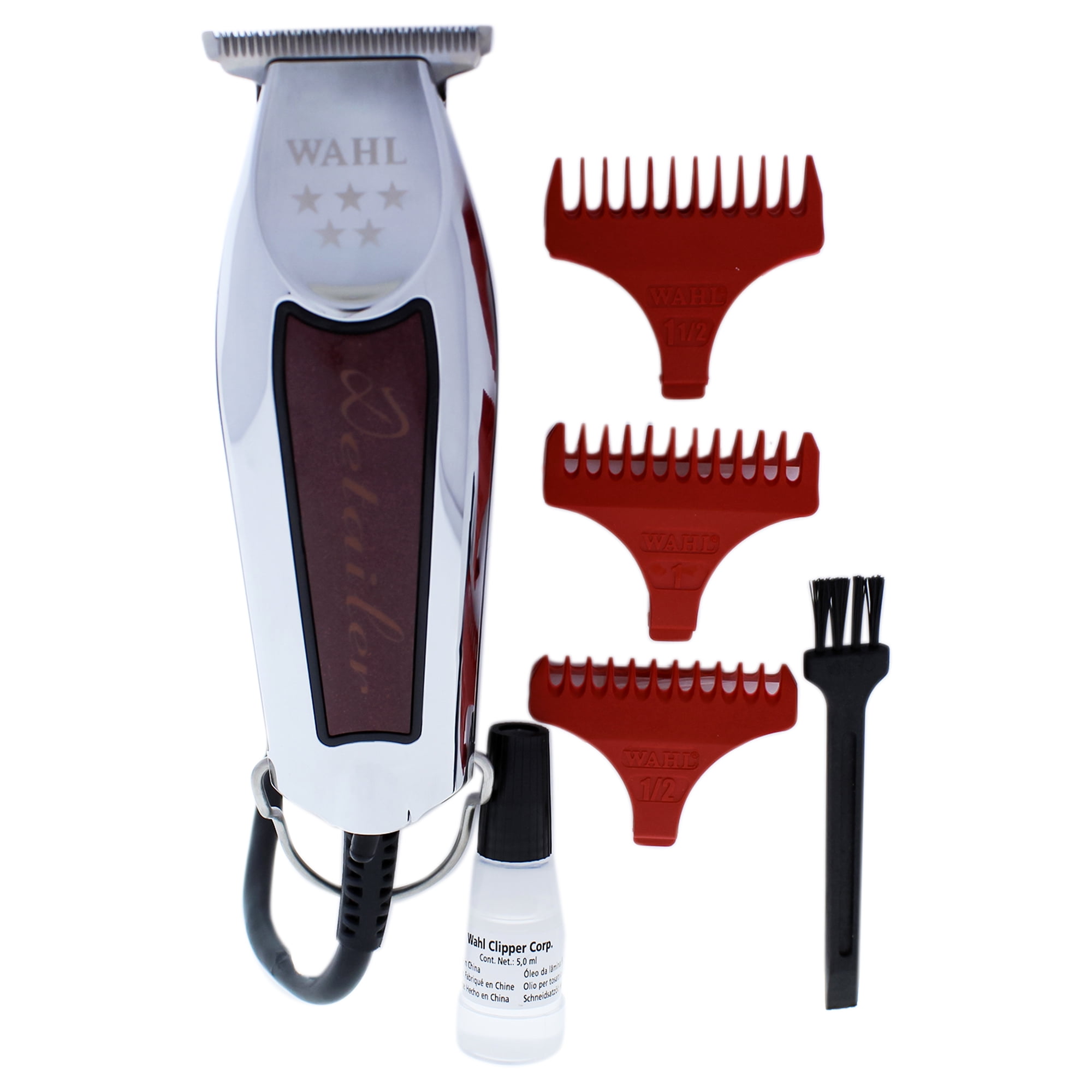 WAHL PROFESSIONAL 5 Star Detailer - Model # 8081 - Silver/Red for Unisex -  1 Piece Kit Trimmer