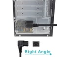 thumbnail image 2 of LujingZ 6FT 90 Degree Right Angle PC Power Cord Universal 16AWG IEC C13 3 Prong Angled AC Cable for Desktop PC Wall Mounting TV Monitor, Heavy Duty, 2 of 6