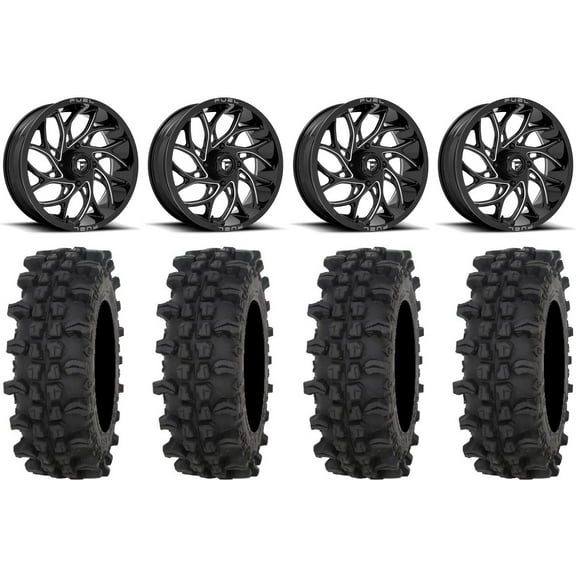Fuel Runner 20" Wheels Black 33" ACP Tires Can-Am Maverick X3 / Honda Pioneer 1000 / Talon