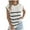 Beige, variant on Women's Short Sleeve Sweater Summer Casual Striped Knit Crew Neck Cap Sleeve Shirts Trendy Tops Basic Blouses (XL, Khaki)