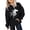 #3-Black, variant on Girls Graphic Hoodies Sweatshirts Horse Print Winter Warm Pullover With Pocket Cute Long Sleeve Hooded Sweatshirt Kids Clothes Birthday Gifts Shirt