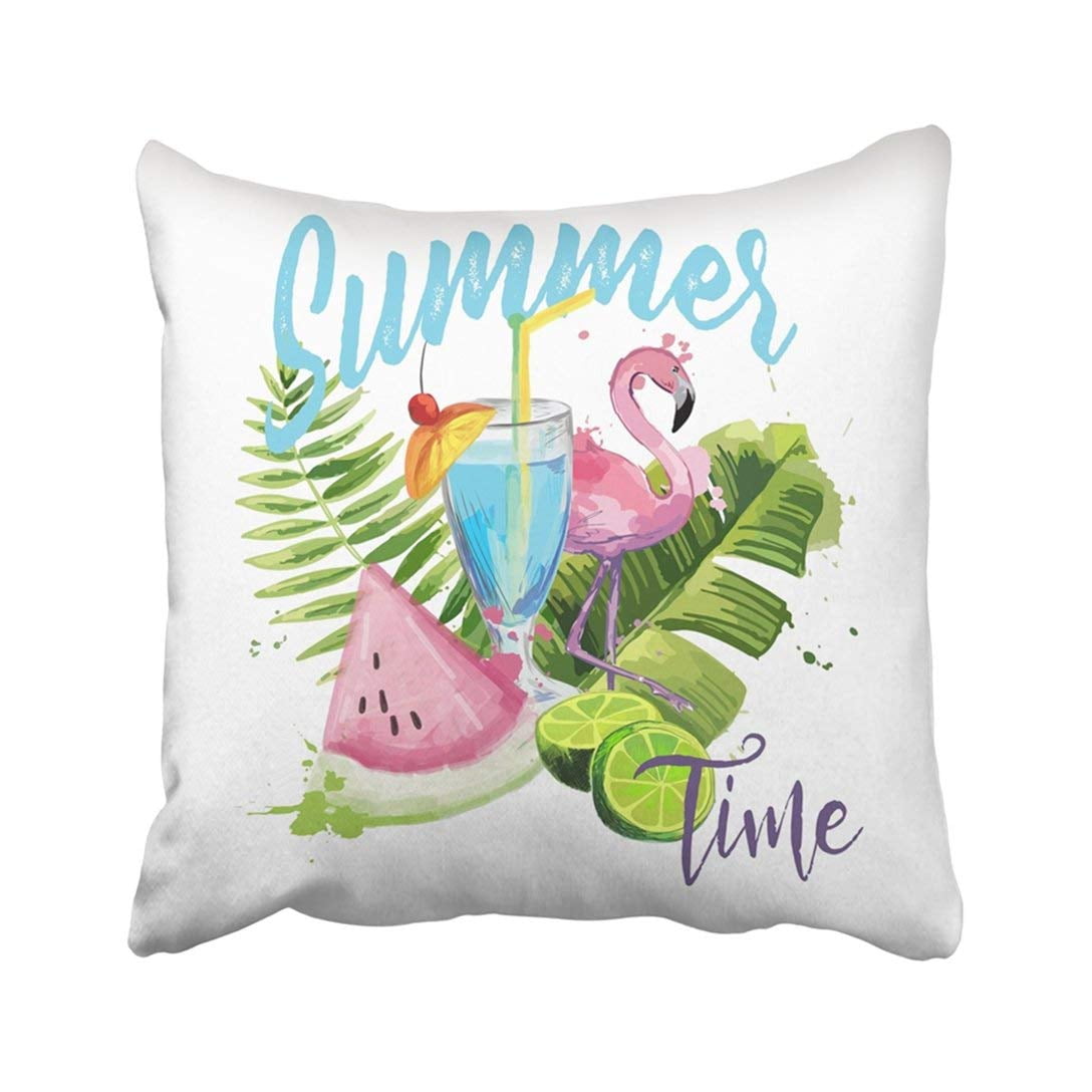 Great Watermelon Gifts Funny Fruits Gift Idea Funny Watermelon Christmas Apparel Santa Claus Hat Throw Pillow Multicolor 18x18