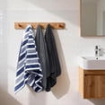 thumbnail image 4 of 3 Pcs Juego De Toallas de Baño de Microfibra Suaves y Absorbentes, Secado Rápido para Uso en Hogar, Gimnasio o Viaje (Gris Oscuro + Azul Oscuro + Negro), 4 of 4