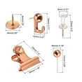 thumbnail image 2 of Uxcell Push Pin Set,5 Style Thumb Tacks Accessory with Push Pin Hook Clips, Rose Golden, 310Pack, 2 of 6