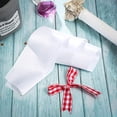 thumbnail image 6 of 12-Piece Plain White Satin Sashes for Graduation, Wedding, and Party Decorations - DIY Event Accessory Supplies, 6 of 6