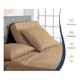 thumbnail image 3 of Gexandy 32" Queen Split Top Head Sheet Set 1800 Threads Top Sheet for Adjustable Bed 4 Piece Sheet Set 18" Deep Pocket for Sleep Number Bed - Beige, 3 of 8