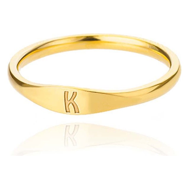 Xihbxyly Anillo con Inicial, Joyería Personalizable de 26 Letras, Banda Apilable de Acero Inoxidable, Personalizable con Nombres, Regalo Significativo para Seres Queridos, Perfecto para Cualquier Oca