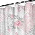 thumbnail image 3 of Pioneer Flower Floral Print Pattern Shower Curtain 72"x84", Bathroom Decorative Shower Curtain Set with 12 Hooks, Waterproof Washable, 3 of 6