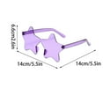 thumbnail image 3 of Giunmcul up to 50% Off Star Shape Sunglasses Tinted Party Sunglasses Color Glasses for Women Men for Wedding Dance Party Halloween Party Supplies, 3 of 5