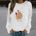 thumbnail image 1 of Meichang Chandails en Molleton de Noël pour Femmes Chemises Raglan Graphiques de Noël Manches Longues Col Rond Coupe Ample Blouse Tops, 1 of 6