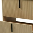 thumbnail image 6 of YYAo Bathroom Storage Vanity, Floor Cabinet,30" Bathroom Vanity with Ceramic Sink and Full-Extension Drawers, Fluted Design, Natural, 6 of 13