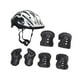 thumbnail image 4 of Conjunto de casco de bicicleta para niños, casco de patinaje, cómodo y ligero, con coderas. Negro, 4 of 8