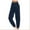 Navy, variant on Aloohaidyvio Pants Stretch,Womens Casual Elastic Loose Pants Straight Wide Leg Trousers with Pocket