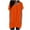 Orange, variant on Mgmyaa Summer Tunic Dress for Women Square Neck Short Sleeve Casual Long T Shirts Midi Casual Dress with Pockets S-2XL