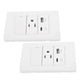 thumbnail image 1 of Toma De Pared, Toma USB Tipo C Con Puertos De Carga De 2,1 A Y Prevención De Sobrecarga, Para Reemplazo De Toma De Corriente De Pared Estándar, 1 of 7
