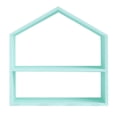 thumbnail image 2 of Forma De La Casa De Madera Soporte De La Torta De La Magdalena Postre Artesanía Arte Hecho A Mano Azul sin base Baoblaze Soporte para pastel de madera, 2 of 8