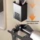 thumbnail image 5 of Yuarrent Secador de pelo para inodoro sin perforaciones, estante para colgar en la pared, secador de pelo para baño, soporte de almacenamiento, estante Juegos de accesorios de baño Yuarrent HA019685-00, 5 of 6