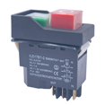 thumbnail image 1 of Interruptores pulsadores de arranque electromagnético Yashi KJD17 6 pines 15 A CA 220 V IP55 Negro, 1 of 5