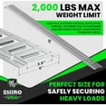 thumbnail image 3 of Rhino USA E Track Rail 5' (2 Pack) Used for Trailers, Vans, Garages & More - Ultimate E-Track Rails System for Quick & Easy Cargo Management - Galvanized Steel - Up to 2,000lbs Load Limit, 3 of 8