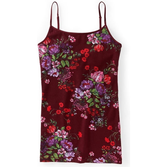 Camiseta sin mangas Aeropostale estampado Floral mujer rojo XL