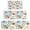Pioneer Flower Floral, variant on Pioneer Flower Floral Print Pattern Kitchen Rugs Sets Of 3,Kitchen Runner Rugs Non Skid Washable,Decorative Kitchen Floor Mats for Kitchen,Sink,Laundry,17"x30" 17"x47" 17"x59"