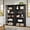Black, variant on Finmind 6-Tier Tall Bookshelf: 71" Industrial Bookcase, Metal Frame, Open Storage Shelves for Home Office/Bedroom/Living Room, Rustic Brown & Black