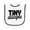 White and Black, variant on Inktastic Tiny Disciple Religious Baby Terry Cloth Bib