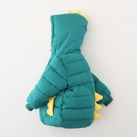 

Hunpta Toddler Boys Girls Winter Coat Cartoon Dinosaur Hooded Jacket Thicken Windproof Warm Outwear