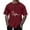 Wine, variant on Zylanna Men's T-Shirts Tee, Short Sleeve Cross Print Summer Crew Neck Fashion Tops for Mens Wine