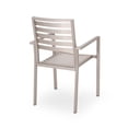 thumbnail image 5 of Ian Outdoor Modern 4 Seater Aluminum Dining Set with Tempered Glass Table Top, Silver, 5 of 8