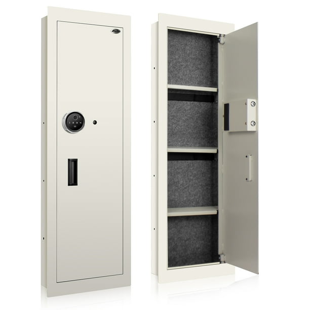 Langger V Biometric Wall Safe, Hidden Fingerprint Security Long Wall