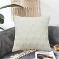 thumbnail image 3 of Lot de 2 Housses d'Oreiller en Peluche 45 * 45cm Carré de Coussin de Style Luxe, 3 of 5