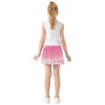 thumbnail image 4 of Girls' Skorts Elastic Waist Skorts with Inner Shorts Athletic Workout Shorts Skirts Clouds and Pink Heart Shape X-Large, 4 of 9