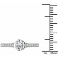 thumbnail image 4 of 1 Carat T.W. Diamond Bezel Solitaire 14kt White Gold Engagement Ring, 4 of 5