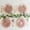 Dusty Rose/Gold, variant on Efavormart 20-Pack Plastic Dinner Plates 7" Round Translucent Pearl Dusty Sage Green Swirl with Gold Rim – Crystal-Like Elegant Heavy Duty Party Plates