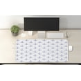 thumbnail image 2 of Anchor Computer Mouse Pad, Aquarelle Anchor Motifs with Paint Splashes Nautical Monochrome Design, Rectangle Non-Slip Rubber Mousepad X-Large, 35" x 15", Violet Blue and White, by Ambesonne, 2 of 2