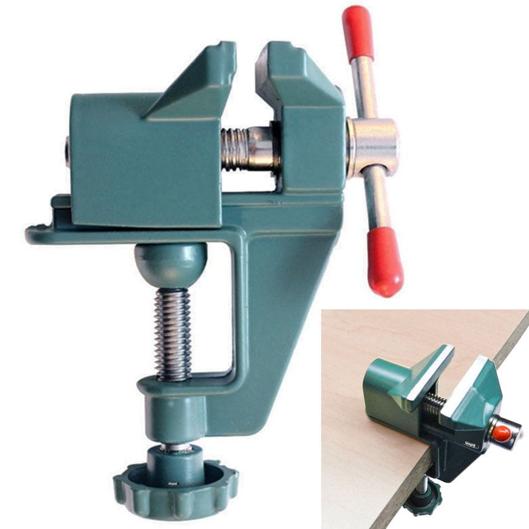 Mini Vise Aluminum Bench Swivel Clamp On Bench Miniature Vise Jewelers Hobby