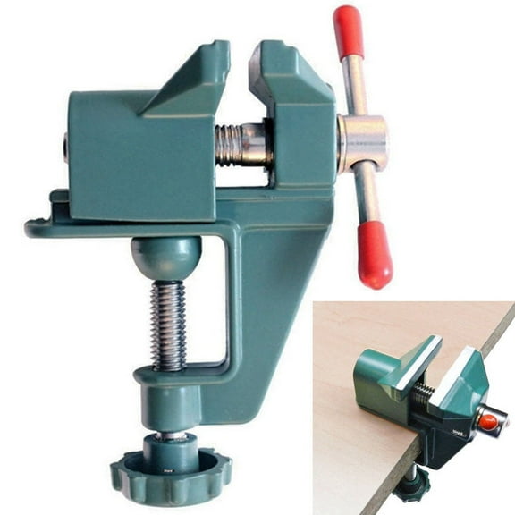 Mini Vise Aluminum Bench Swivel Clamp On Bench Miniature Vise Jewelers Hobby